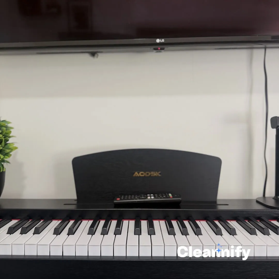 After detail cleaning a keyboard area in a Charlotte home