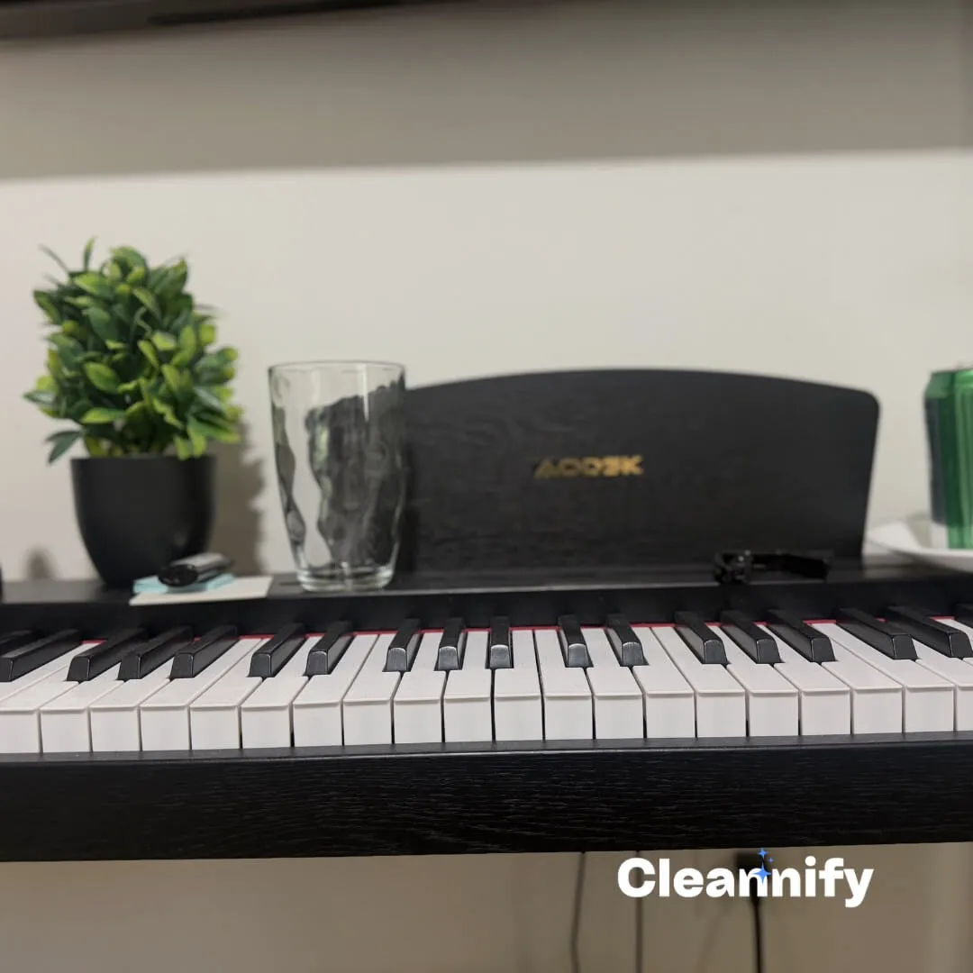 Before detail cleaning a keyboard area in a Charlotte home