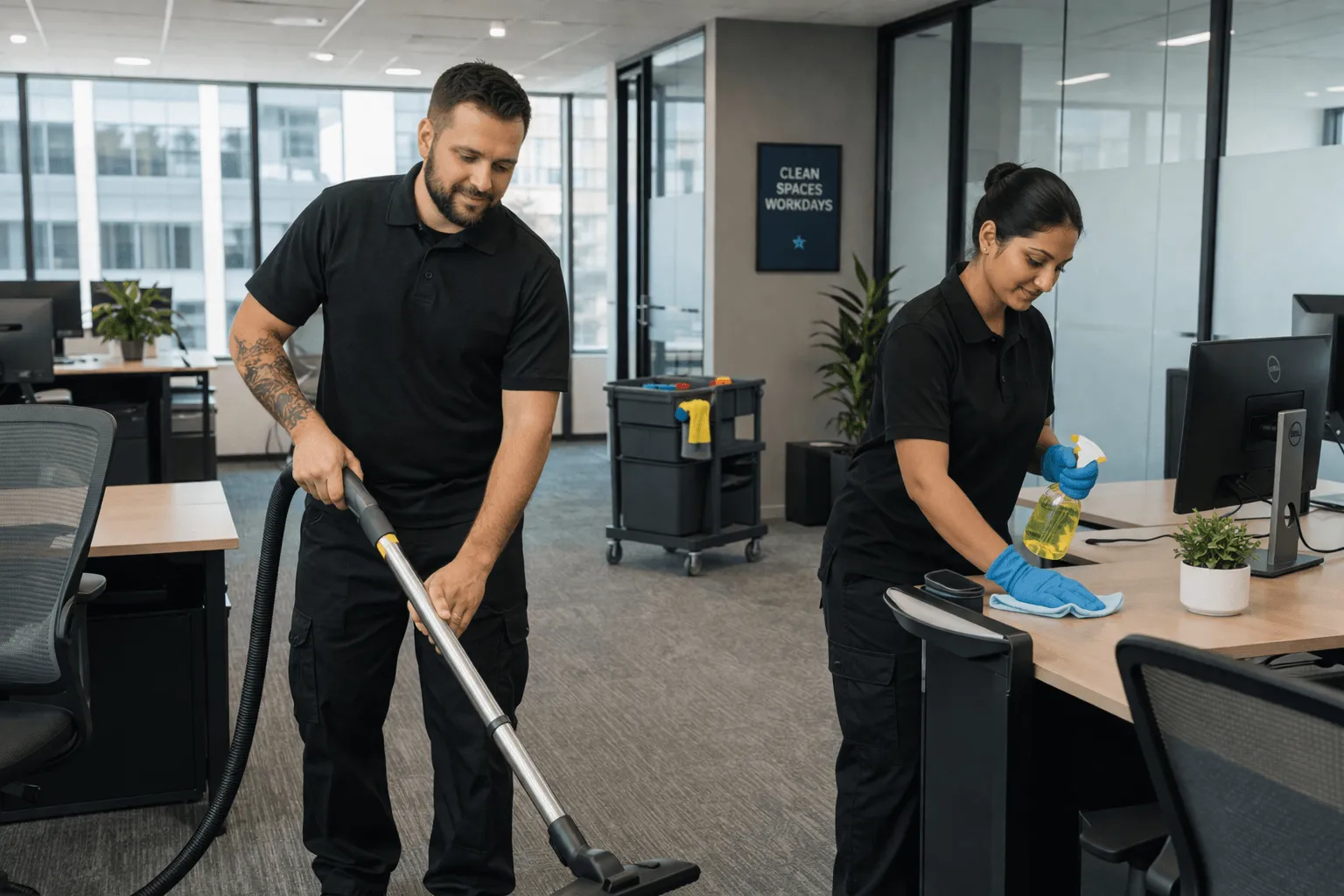 Professional office cleaning services that keep your workspace clean, organized, and ready for productivity. We focus on consistency, detail, and reliable care so your team and clients always walk into a polished environment.